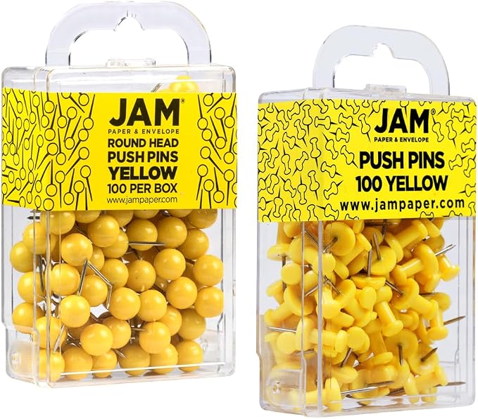 JAM PAPER Colorful Push Pins - Image 2