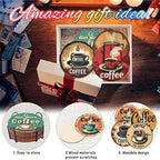 8 Pack Diamond Art Coasters, Coffee Retro Diamond Painting Coasters Kits | - Image 6