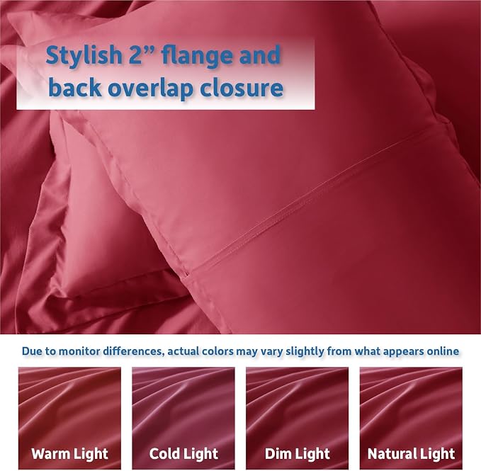 Nestl Burgundy Red Duvet Cover Full Size - Image 8