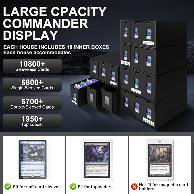 Card Storage Box, 10800+ Trading Card Storage 1950+ Toploader Card Storage Box - Image 2