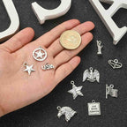 DanLingJewelry 100Pcs 10 Styles Patriotic Charms - Image 3