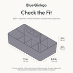 BLUE GINKGO Stackable Organizer Caddy, Made in Korea | Portable. Adjustable. - Image 3