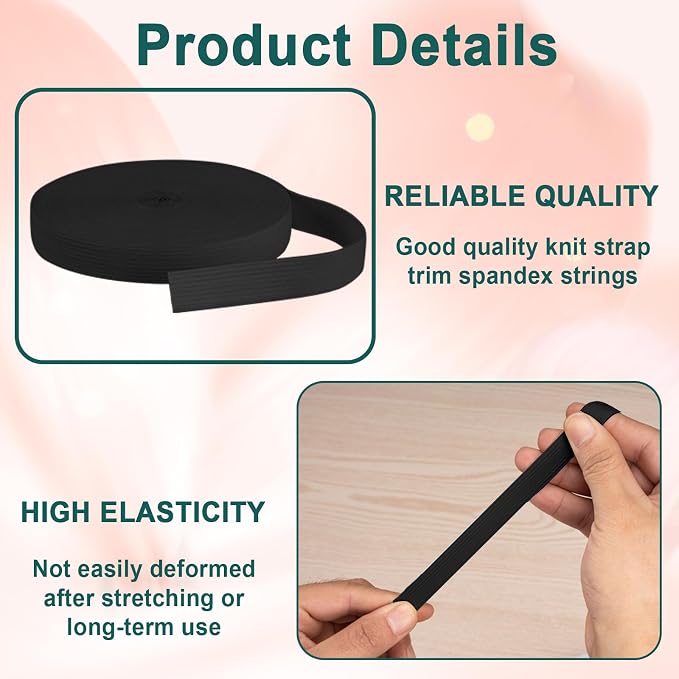 Airisoer 5/8 Inch Elastic Band for Sewing, 12 Yard High Elasticity Sewing - Image 3