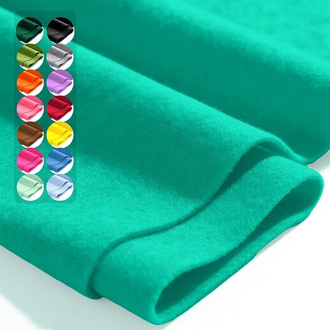 Aqua Green 36" X 36" Felt Fabric Sheet by Luceinvita