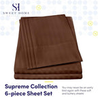 Dobby Stripe Queen Sheets - Image 2