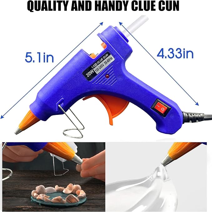 Mini Hot Glue Gun 10pcs Glue Stick Hot Glue Gun Set - Image 2