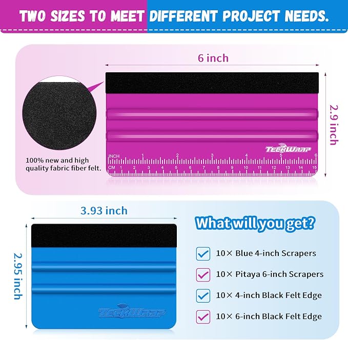 TECKWRAP Professional Felt Squeegee - Image 2