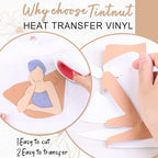 Tintnut Coke Toast Heat Transfer Vinyl, 10inx6ft Iron on Vinyl | Neutral boho - Image 3