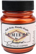 Jacquard Lumiere 2.25oz Fabric Paint Metallic Copper by Jacquard