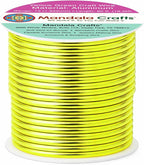 Mandala Crafts 13 Gauge Yellow Green Anodized Aluminum Craft Wire, 60 FT | - Image 2