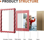 10x10 Wavy Picture Frame With Mat - Image 4