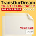 TransOurDream Heat Transfer Paper Supplies 40 Sheets PTFE Teflon Paper by TransOurDream