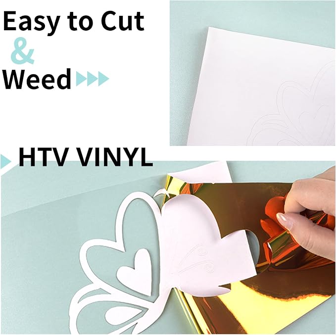 HTVRONT Holographic Heat Transfer Vinyl- 12" x 6ft Holographic HTV - Image 4