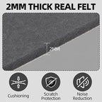 6PCS Large Self Adhesive Felt Sheet, 13.4"x10.8", 2mm Thick Stiff Felt Fabric - Image 3
