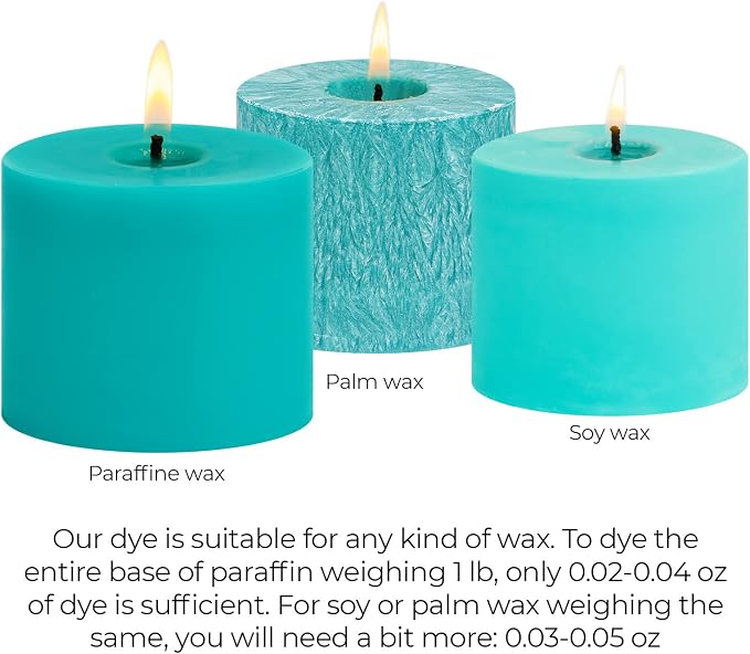 Aquamarine Candle Dye 2oz for Soy Candle Making – Highly Concentrated Candle - Image 5