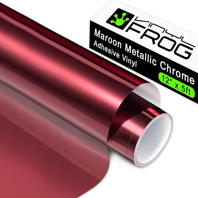 VINYL FROG Maroon Chrome Vinyl by VINYLFROG