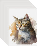100PCS 8.5x11 Watercolor Paper Bulk, 140lb/300g Cold Press Thick Water Color by KINLINK