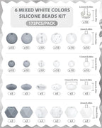 FIVEIZERO 172PCS Silicone Beads - Image 2