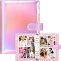 A5 Kpop Photocard Binder with 30 Pack 4-Pocket Card Pages, 6 Ring A5 Binder by WITHYU