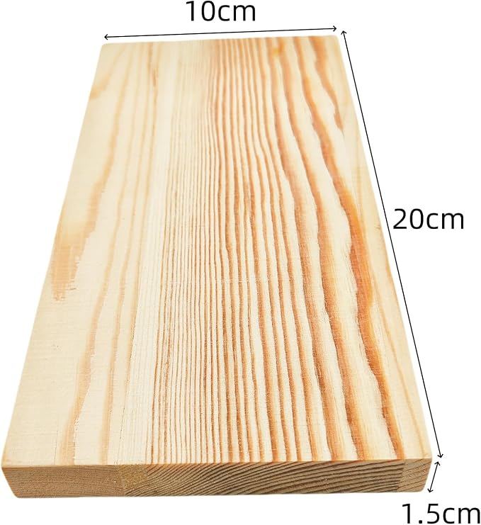 6PCS Rectangle Wood Boards Unfinished Wood Blocks - Image 3