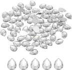 MECCANIXITY 50PCS Flat Back Acrylic Teardrop Gems 10x14mm Artificial Rhinestones by MECCANIXITY