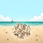 20 Pcs Natural Driftwood Pieces Branch Slices Craft Sticks Beach Decor - Image 4