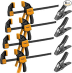 8-Piece Bar Clamps for Woodworking by ELEAD