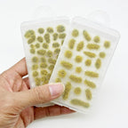 Woohome 78 PCS Model Grass Tufts 2 Size Static Grass Tuft Yellow Miniature - Image 4