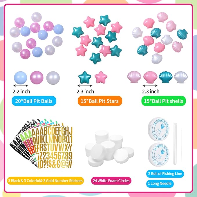 137 Pcs Friendship Bracelet Garland DIY Birthday Heopeis Friendship Banner Kit - Image 5