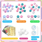 137 Pcs Friendship Bracelet Garland DIY Birthday Heopeis Friendship Banner Kit - Image 5