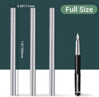 Glitter Silver Hot Melt Glue Stick, Manarty 24 PCS 0.43 Dia x 8" Long Fbric - Image 2
