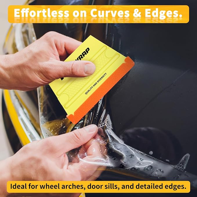 TECKWRAP Felt Squeegee for Vinyl Wrap -Trapezoid Shape | Pro Car Wrap Tool Kit - Image 4