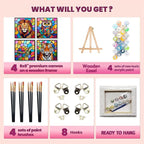 cviokrdu 4 Pack Paint by Numbers Kit - Image 3