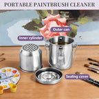 SenseYo Oil Paint Brush Cleaner Washer, Portable Airtight Brush Holder - Image 3