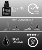 Extra Strong Eyelash Extension Glue Stacy Lash / 0.5-1 Sec Dry/Retention – 8 - Image 5