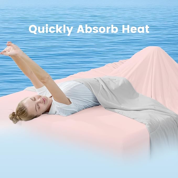 Cozy Bliss Cooling Comforter Queen Size, Cooling Blankets - Image 8