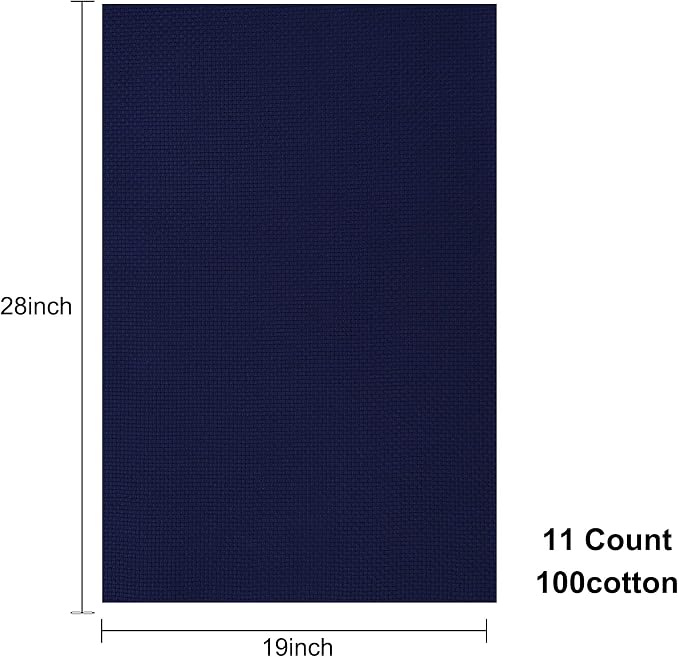Aida Cloth 11 Count Cross Stitch Fabric, 19×28inch | Large 11CT Grid Enables - Image 2