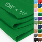 Emerald Green Fabric Sheet 108" X 36", 1.4mm Thick Large Soft Durable Flexible by MITINU