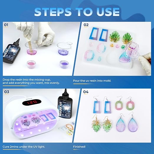 UV Resin 500g, Crystal Clear UV Resin Glue - Image 7