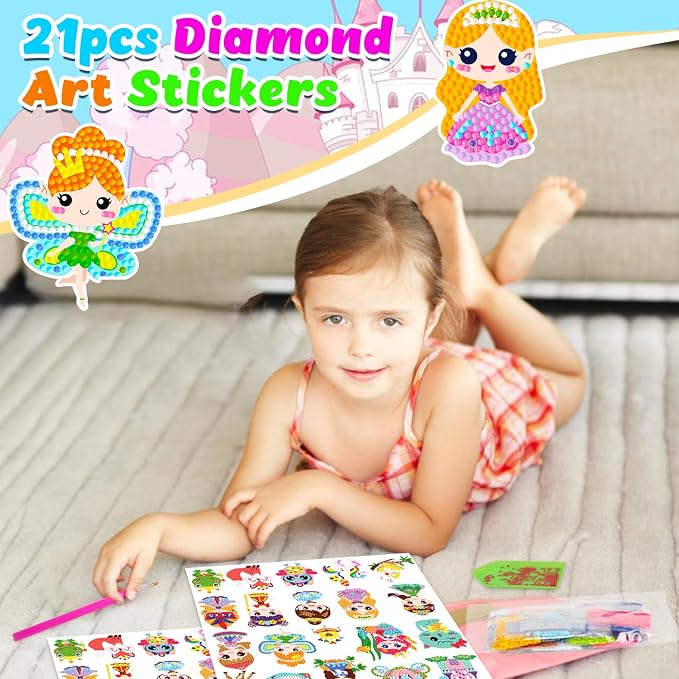Labeol Diamond Art Kits for Kids Boys and Girls Ages 6-8-10-12 Easy to DIY - Image 4