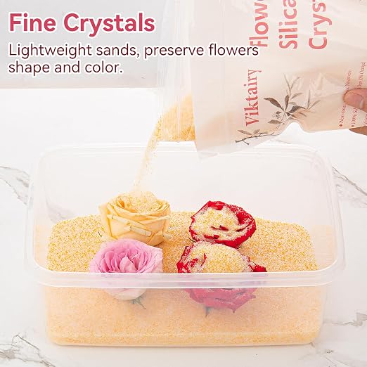 10 LBS Silica Gel Flower Drying Crystals, Reusable Color Indicating Flower - Image 2