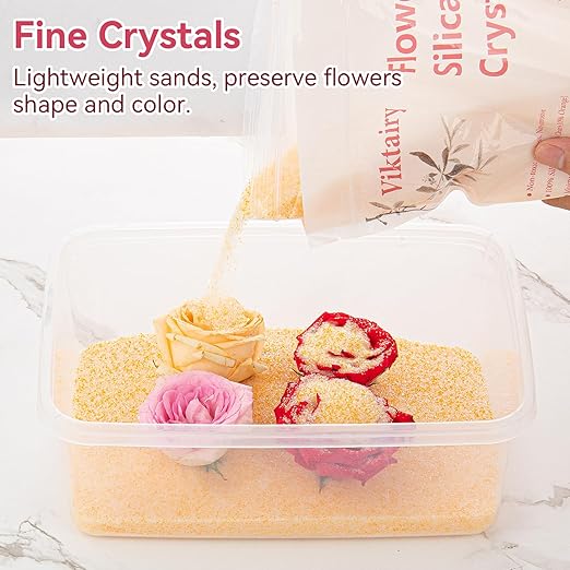 Silica Gel Flower Drying Crystals 5LBS, Reusable Color Indicating Flower Drying - Image 2