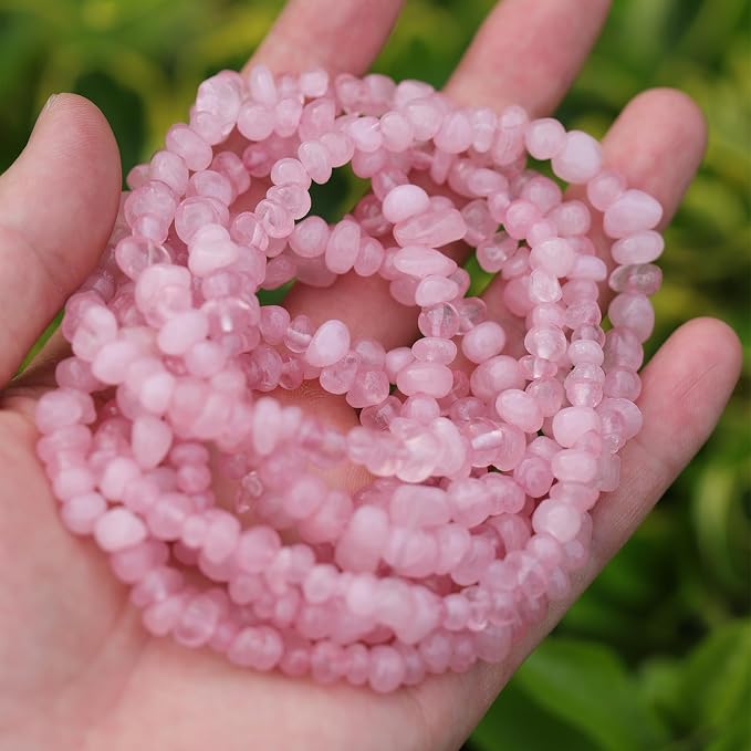 400pcs Natural Chip Stone Beads - Image 6