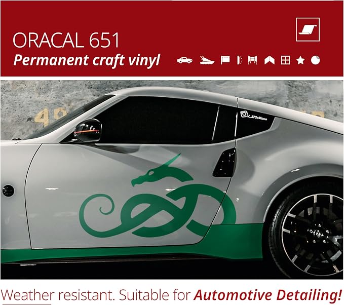 ORACAL 651 Matte Green Permanent Vinyl Tape Roll – Premium Adhesive Film - Image 4