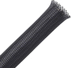 25ft - 1.5 inch PET Expandable Braided Sleeving – Black – Alex Tech Braided by AlexTech