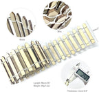 35 Inches Mini Fairy Garden Fence DIY Small Wood Decorative Picket Fence Micro - Image 2