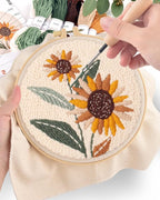 ERKOON Punch Needle Kit Beginners Adults, DIY Easy Flower Embroidery Set - Image 5