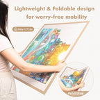 Jigsaw Puzzle Board for 1000 Pieces, Foldable Puzzle Board, 31.5" x 24" Felt - Image 5
