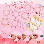 Wurosi 413 Pieces Gold Paperclip Charm Bracelet Making Kit, Including Paperclip - Image 3
