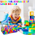 8 Packs 8 Colors Toy Storage Bags, Reusable Clear PVC Board Game Storage - Image 5